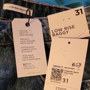 Forever 21 Low Rise Baggy Jeans
